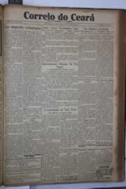 Página do jornal Correio do Ceará de junho de 1933