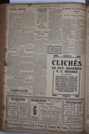 Página do jornal Correio do Ceará de junho de 1933