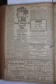 Página do jornal Correio do Ceará de junho de 1933
