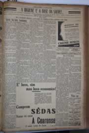 Página do jornal Correio do Ceará de junho de 1933