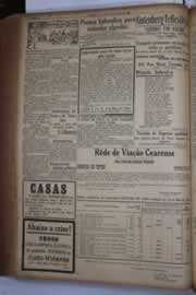 Página do jornal Correio do Ceará de junho de 1933
