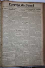 Página do jornal Correio do Ceará de junho de 1933