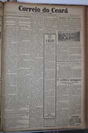 Página do jornal Correio do Ceará de junho de 1933
