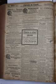Página do jornal Correio do Ceará de junho de 1933