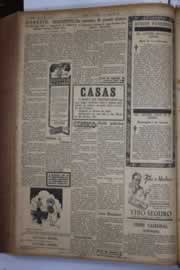 Página do jornal Correio do Ceará de junho de 1933