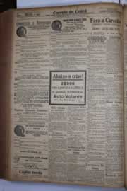 Página do jornal Correio do Ceará de junho de 1933