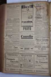 Página do jornal Correio do Ceará de junho de 1933