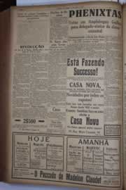 Página do jornal Correio do Ceará de junho de 1933