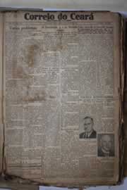 Página do jornal Correio do Ceará de janeiro de 1934