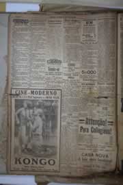 Página do jornal Correio do Ceará de janeiro de 1934