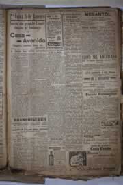 Página do jornal Correio do Ceará de janeiro de 1934