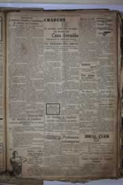 Página do jornal Correio do Ceará de janeiro de 1934