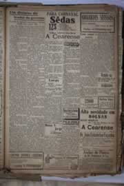Página do jornal Correio do Ceará de janeiro de 1934