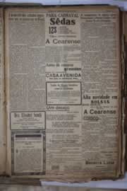 Página do jornal Correio do Ceará de janeiro de 1934