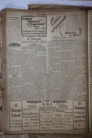 Página do jornal Correio do Ceará de fevereiro de 1934