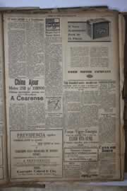 Página do jornal Correio do Ceará de fevereiro de 1934