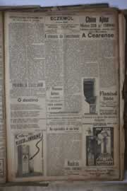 Página do jornal Correio do Ceará de fevereiro de 1934