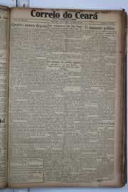 Página do jornal Correio do Ceará de março de 1934