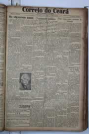 Página do jornal Correio do Ceará de março de 1934