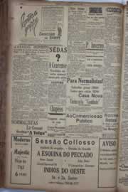 Página do jornal Correio do Ceará de março de 1934