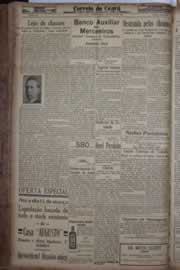 Página do jornal Correio do Ceará de março de 1934