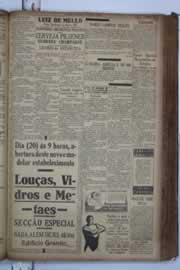 Página do jornal Correio do Ceará de março de 1934