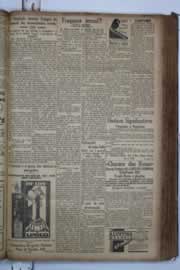 Página do jornal Correio do Ceará de março de 1934
