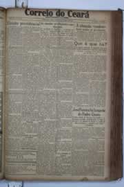 Página do jornal Correio do Ceará de março de 1934