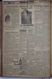 Página do jornal Correio do Ceará de março de 1934
