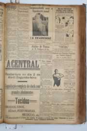 Página do jornal Correio do Ceará de março de 1934
