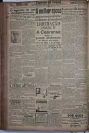 Página do jornal Correio do Ceará de abril de 1934