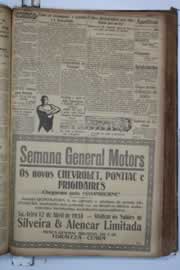 Página do jornal Correio do Ceará de abril de 1934