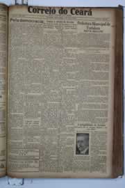Página do jornal Correio do Ceará de abril de 1934