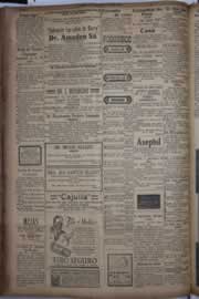 Página do jornal Correio do Ceará de abril de 1934
