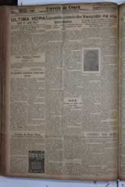 Página do jornal Correio do Ceará de abril de 1934