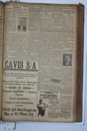 Página do jornal Correio do Ceará de abril de 1934
