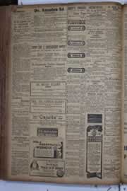 Página do jornal Correio do Ceará de maio de 1934