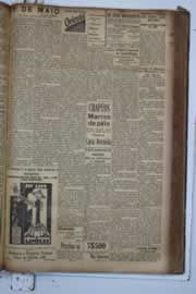 Página do jornal Correio do Ceará de maio de 1934