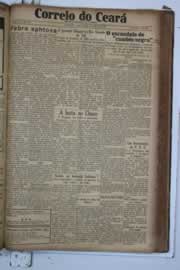 Página do jornal Correio do Ceará de maio de 1934