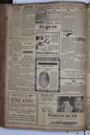 Página do jornal Correio do Ceará de maio de 1934