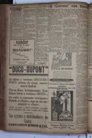Página do jornal Correio do Ceará de maio de 1934