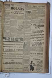 Página do jornal Correio do Ceará de maio de 1934