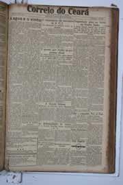 Página do jornal Correio do Ceará de maio de 1934