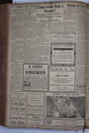 Página do jornal Correio do Ceará de maio de 1934
