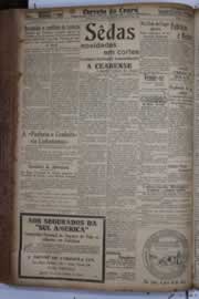 Página do jornal Correio do Ceará de maio de 1934