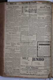 Página do jornal Correio do Ceará de junho de 1934