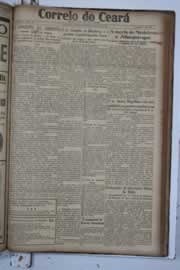Página do jornal Correio do Ceará de junho de 1934