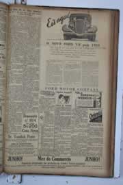 Página do jornal Correio do Ceará de junho de 1934
