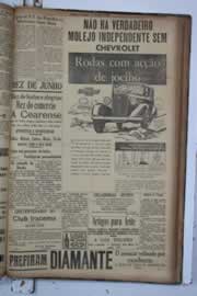 Página do jornal Correio do Ceará de junho de 1934