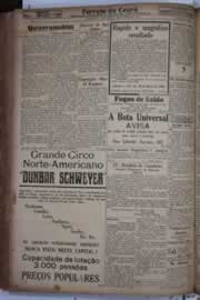 Página do jornal Correio do Ceará de junho de 1934